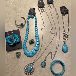 Set of 9 Turquoise Jewelry Collection